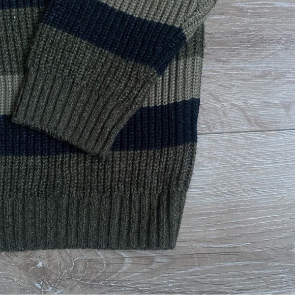 Majoral Nukutavake knit sweater boys jumper green striped Spanish fashion - Picture 8 of 9